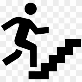 Stair At Getdrawings Com - Climbing Stairs Clipart, HD Png Download - person walking up stairs png