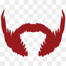 Red Beard Png - Mustache Silhouette, Transparent Png - beard png transparent