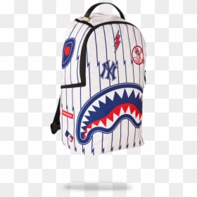 Sprayground White Marble Shark Backpack, HD Png Download - ny yankees logo png