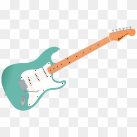 Electric Telecaster Fender Guitar Stratocaster Bass - Electric Guitar Fender Illustration, HD Png Download - fender stratocaster png