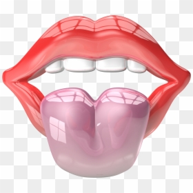 Tongue, HD Png Download - cartoon lips png