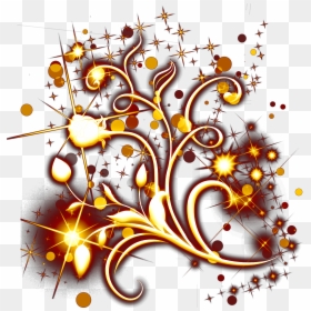 Light Effects Png -gold Flowers Light Effects Starlight - Illustration, Transparent Png - sunlight effect png