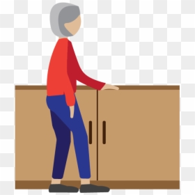 Standing, HD Png Download - person walking up stairs png