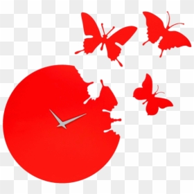 Clip Art Bercak, HD Png Download - red butterfly png