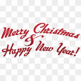 Merry Christmas And Happy New Year Png, Transparent Png - new year 2016 png