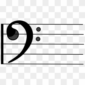 Bass Clef Musical Free Photo - Bass Clef, HD Png Download - music note symbol png