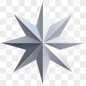 Silver Star Transparent Png Image - Christmas Star Gold Png, Png Download - star design png
