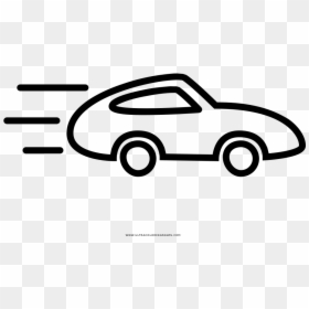 Fast Car Coloring Page - Coupé, HD Png Download - fast car png