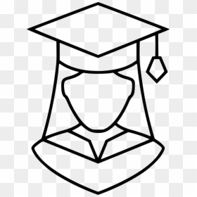 Graduation Girl Comments - Graduation Cap Icon Png, Transparent Png - grad hat png