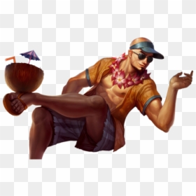 Pool Party Lee Sin Splash, HD Png Download - league of legends champion png