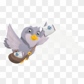 Mailpoet Wysija The Owl - Pigeons With Letter Png, Transparent Png - pigeons png