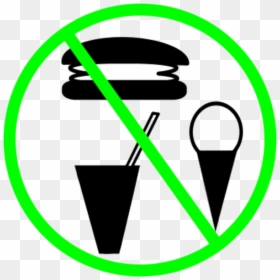 No Food Allowed Sign Vector Clip Art - No Fast Food Png, Transparent Png - food.png