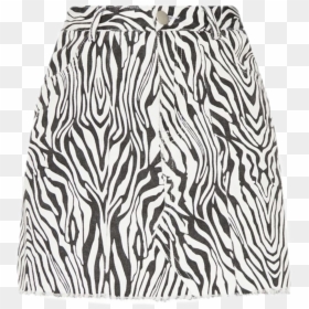 #zebra #skirt #zebraprint #blackandwhite #png - Miniskirt, Transparent Png - zebra print png