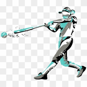 Illustration, HD Png Download - softball player png