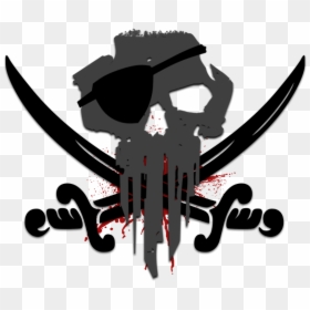 Skull And Crossbones Swords , Transparent Cartoons - Pirate Clip Art, HD Png Download - pirate skull and crossbones png