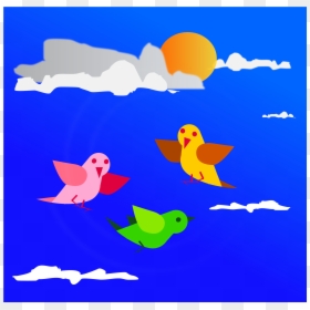 Birds Remix Fly Clip Arts - Illustration, HD Png Download - flying bird silhouette png