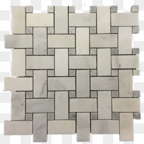 Pearl White Basketweave With 5/8 - Floor, HD Png Download - tile floor png