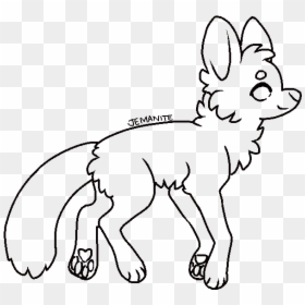 Adoptable Lineart Angry Dog - Adoptables Base Transparent, HD Png Download - angry dog png