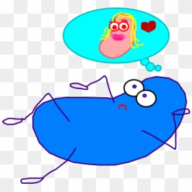 Blue Jelly Bean Love Svg Clip Arts - Blue Jelly Bean Cartoon, HD Png Download - love clipart png