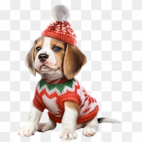 Transparent Beagle Clipart - Beagle Christmas Puppy, HD Png Download - angry dog png