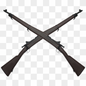 Gun,rifle,assault Rifle,firearm,auto Part - Christmas Lantern Clipart Black And White, HD Png Download - crossed rifles png