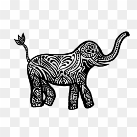 Elephant White Elephant Transparent Background, HD Png Download - tribal tattoos png