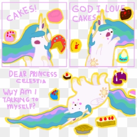 Cakes Cakes Dear Princess Celestia Wuy Am L Talking - Mlp All Alone Base, HD Png Download - forever alone meme png