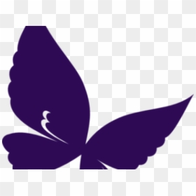 Purple Butterfly Cliparts - Clipart Transparent Purple Butterfly, HD Png Download - flying butterfly png