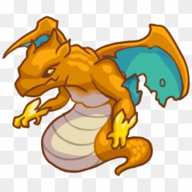 Cartoon Fire Flying Dragon, HD Png Download - fire breathing dragon png
