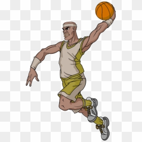 Cartoon Character Transprent Png - Basketball Player Cartoon Characters, Transparent Png - nba players png