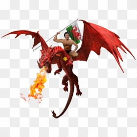 Transparent Fire Breathing Dragon Png - Welsh Dragon Breathing Fire, Png Download - fire breathing dragon png
