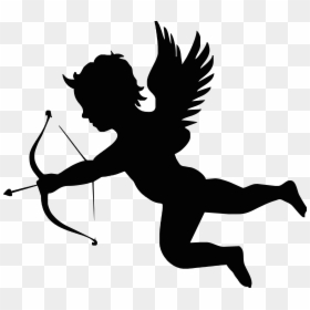 Cupid Arrow Love Illustration - Cupid Shooting Arrow, HD Png Download - cupid arrow png
