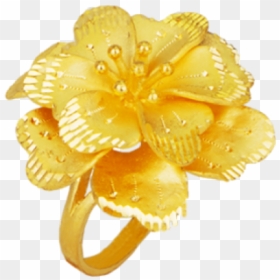 Nhẫn Nữ Hoa Đào Vàng 24k - Artificial Flower, HD Png Download - hoa mai png
