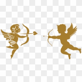 Cupid Arrow Silhouette - Cupid Png, Transparent Png - cupid arrow png