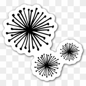 Black Little Pom Poms For A Sticker, Make It Custom - Pom Pom Drawing, HD Png Download - pom poms png