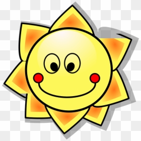Sun, Solar, Sunshine, Cartoon, Hot, Summer, Smile Sun - Sole Clipart, HD Png Download - png smile