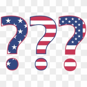 Usa Flag Question Mark, HD Png Download - question and answer png