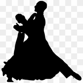 Ball Dancing Silhouette Png - Ballroom Dance Silhouette, Transparent Png - dancing couple png
