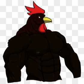 Big Muscle Chicken, HD Png Download - blackhawks png
