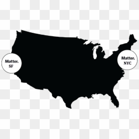 United States Map Transparent Background, HD Png Download - nyc silhouette png