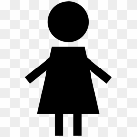 Female Computer Icons Woman Gender Symbol Silhouette - Clipart Girl Symbol, HD Png Download - computer silhouette png