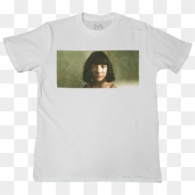 Maddie Tour Photo White Tee - Sia Tour T Shirt, HD Png Download - white tee png