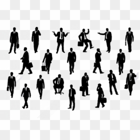 Silhouette Euclidean Vector Businessperson Illustration - Sociedad Civil Al Poder, HD Png Download - vector people png