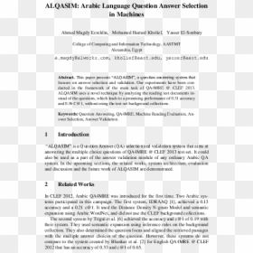 Document, HD Png Download - question and answer png