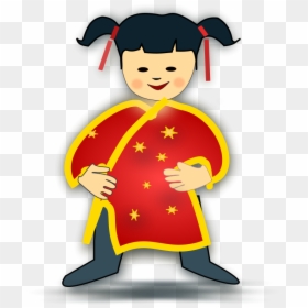 Free Vector Chinese Girl Icon - Chinese Clipart, HD Png Download - vector people png