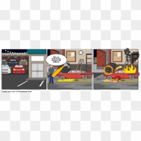 Story Board That Car, HD Png Download - destroyed car png