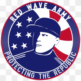 Emblem, HD Png Download - red wave png