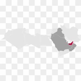Map Middle East Southwest Asia, HD Png Download - uae flag png
