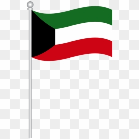 Flag Of Kuwait, Flag, Kuwait, World - Kuwait Flag Waving Png, Transparent Png - red wave png