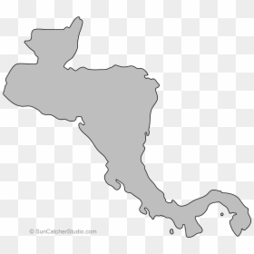 Outline Of Central America , Png Download - Ubicacion De Honduras En El Mapa De America, Transparent Png - america outline png